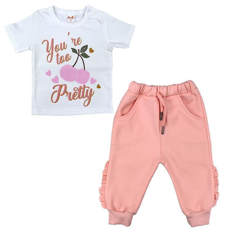 Conjunto de niña bebe AURORA CEREZA